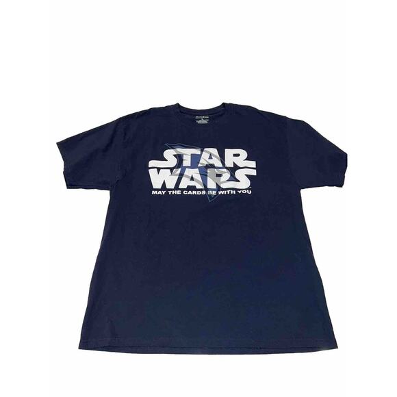 Champion Other - Champion Tee Shirt Mens Large Star Wars May the Cards Be With You Navy Blue